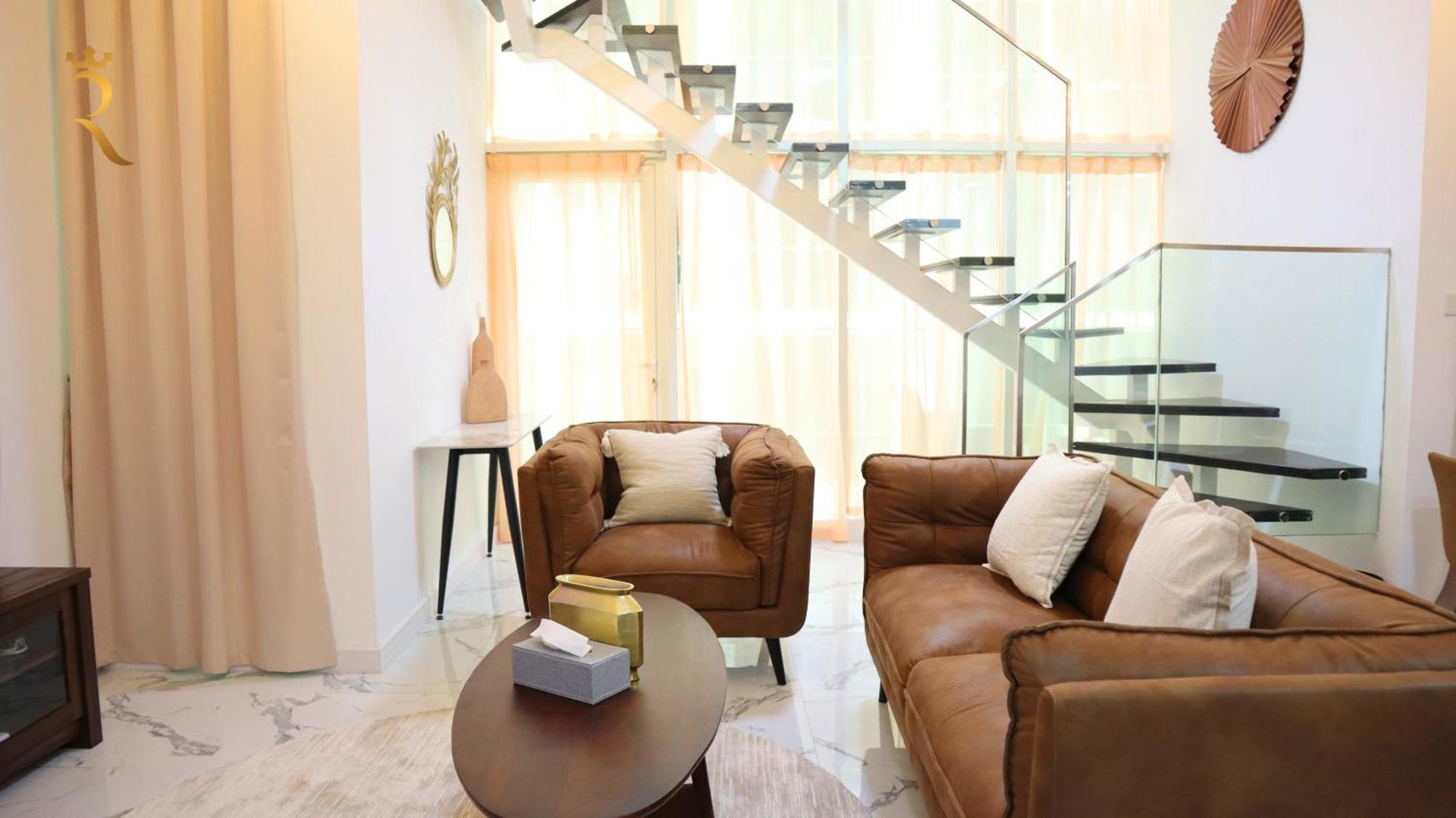 Duplex Elegance Retreat Transit - 2 Bedroom In Masdar City Abu Dhabi Exterior photo